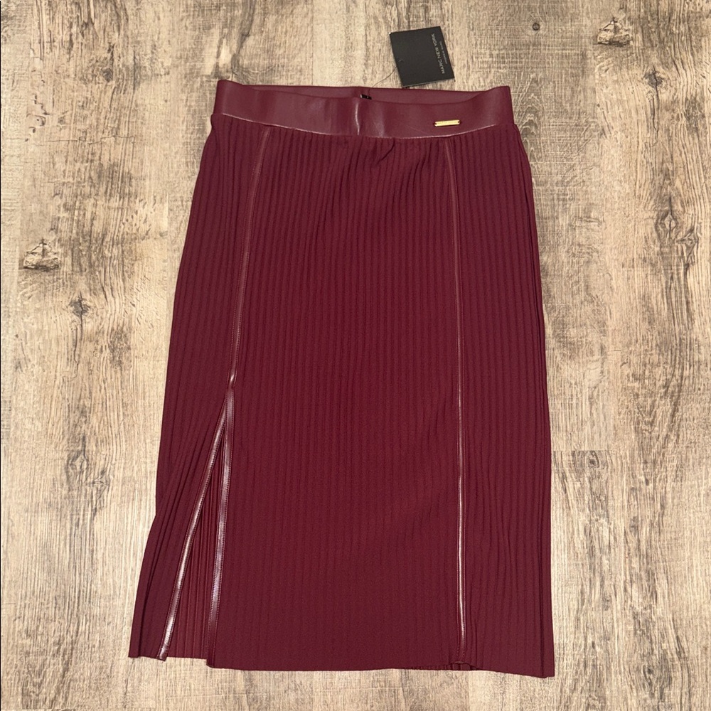 Marc New York Deep Red Pencil Skirt